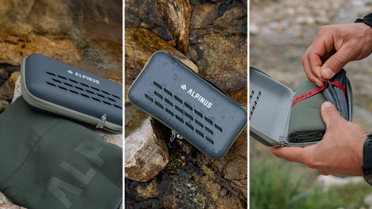 Lekki i kompaktowy ręcznik z mikrofibry ALPINUS Tarifa